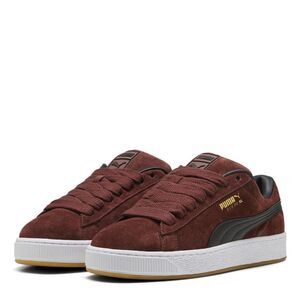 Puma Mens XL Suede Sneakers / Chocolate/White